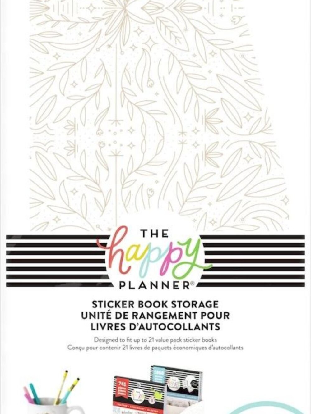 The Happy Planner Neutral Florals Sticker Storage box - Picture 6 of 6